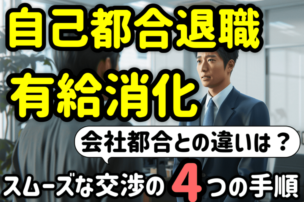 自己都合退職で有給消化をスムーズに進める４つの手順と３つの注意点