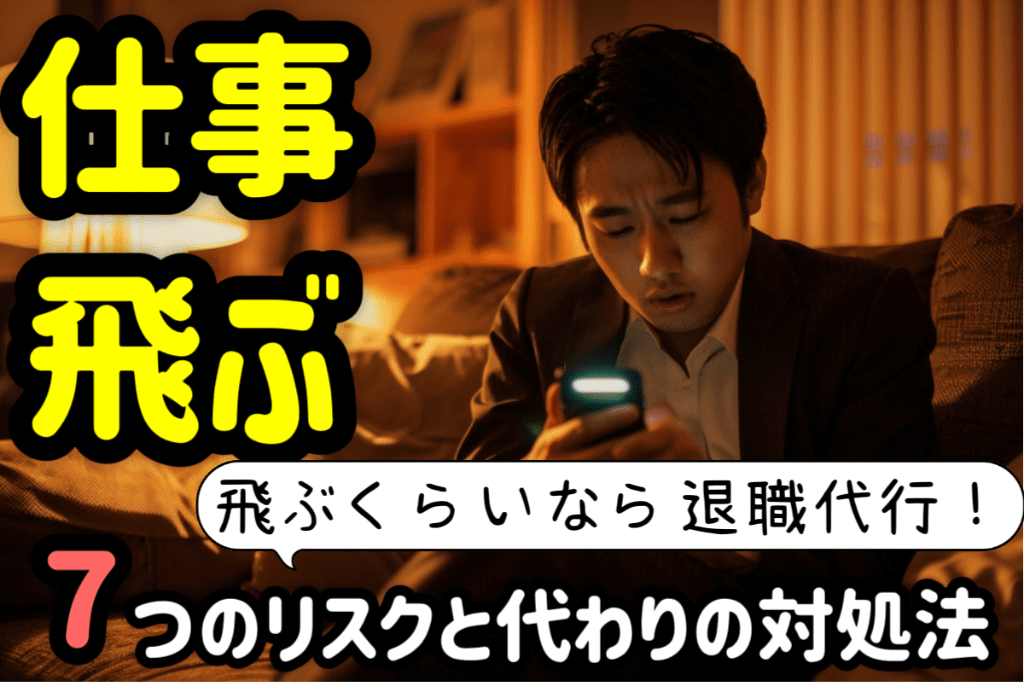 アイキャッチ:仕事を飛ぶとその後はどうなる?7つのリスクと飛びたい時の対処法!