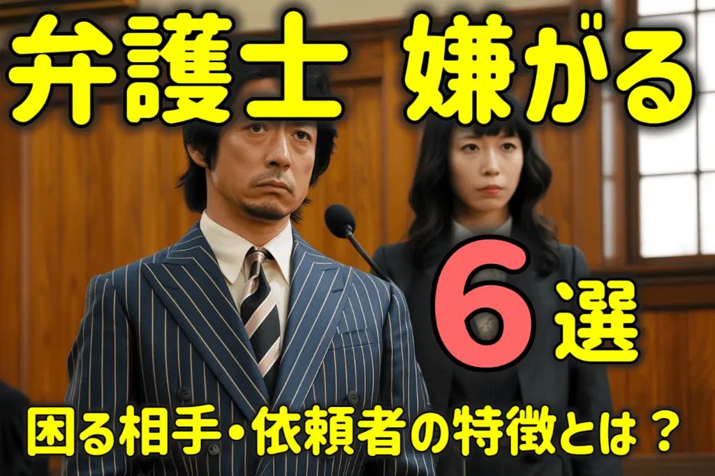 弁護士が嫌がる６つのこと・嫌がる相手や困る依頼者の特徴６選を解説