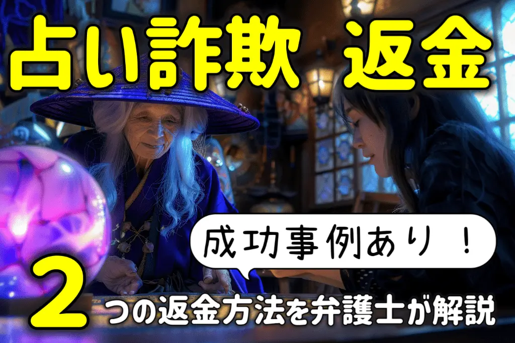 占い詐欺サイトに返金させる2つの方法と成功事例を弁護士が徹底解説