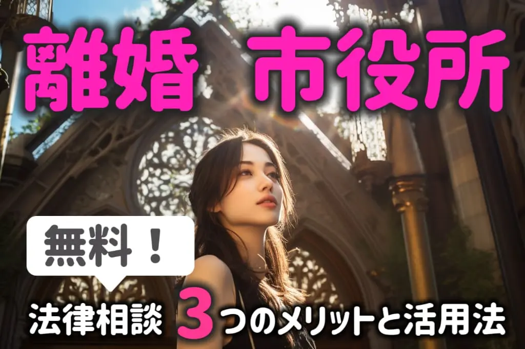 離婚の無料相談は市役所で!3つのメリットと活用法を弁護士が解説