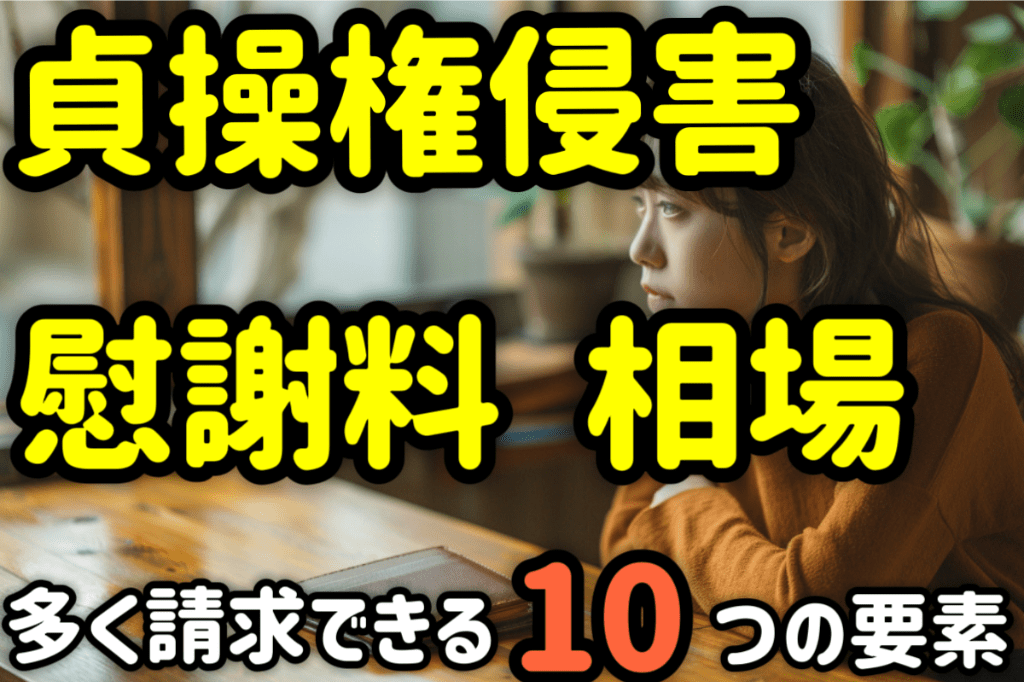 貞操権侵害の慰謝料の相場は?増額できる10つの要素と判例を解説!
